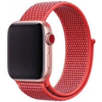 Najlonski trak z zapiranjem na ježka za Apple Watch 42mm / 41mm / 40mm / 38mm - koralni
