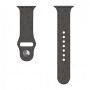 Silikonski trakec z vzorcem šapic za Apple Watch Ultra 49mm / 46mm / 45mm / 44mm / 42mm - sivo-rjav