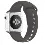 Silikonski trakec z vzorcem šapic za Apple Watch Ultra 49mm / 46mm / 45mm / 44mm / 42mm - sivo-rjav