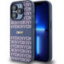 Etui DKNY Repeat Pattern Tonal Stripe za iPhone 14 Pro Max - temno moder