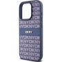 Etui DKNY Repeat Pattern Tonal Stripe za iPhone 14 Pro Max - temno moder