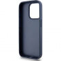 Etui DKNY Repeat Pattern Tonal Stripe za iPhone 14 Pro Max - temno moder