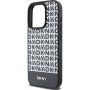 Etui DKNY Repeat Pattern Bottom Stripe z MagSafe za iPhone 13 Pro Max - črn