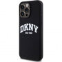 Silikonski etui DKNY Arch Logo z MagSafe za iPhone 15 Pro Max - črn