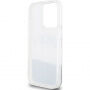 Etui DKNY Liquid Glitter Arch Logo za iPhone 14 Pro Max - srebrn