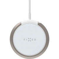 FIXED MagPad bezdrátová MagSafe nabíječka se stojánkem pro iPhone - bílá