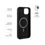 Usnjen etui FIXED MagLeather z MagSafe za iPhone 12 / 12 Pro - črn