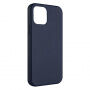 Usnjen etui FIXED MagLeather z MagSafe za iPhone 12 / 12 Pro - temno moder