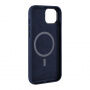 Usnjen etui FIXED MagLeather z MagSafe za iPhone 12 / 12 Pro - temno moder