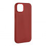 Usnjen etui FIXED MagLeather z MagSafe za iPhone 13 - rdeč