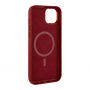 Usnjen etui FIXED MagLeather z MagSafe za iPhone 13 - rdeč