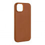 Usnjen etui FIXED MagLeather z MagSafe za iPhone 13 - rjav