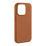 Usnjen etui FIXED MagLeather z MagSafe za iPhone 13 Pro - rjav