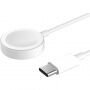 Tactical USB-C magnetni polnilni kabel za Apple Ročno uro - 1 m - bel