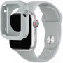 Silikonski trak s silikonskim etuijem za Apple Watch 41mm / 40mm - siv