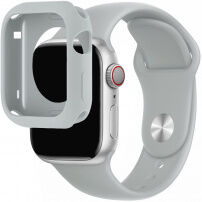 Silikonski trak s silikonskim etuijem za Apple Watch 41mm / 40mm - siv