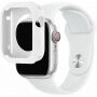 Silikonski trak s silikonskim etuijem za Apple Watch 41mm / 40mm - bel