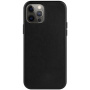 Usnjen etui FIXED MagLeather z MagSafe za iPhone 12 / 12 Pro - črn