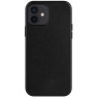 Usnjen etui FIXED MagLeather z MagSafe za iPhone 12 / 12 Pro - črn