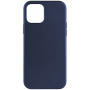 Usnjen etui FIXED MagLeather z MagSafe za iPhone 12 / 12 Pro - temno moder