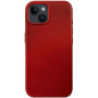 Usnjen etui FIXED MagLeather z MagSafe za iPhone 13 - rdeč