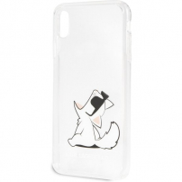 Karl Lagerfeld zabava Choupette No Rope Hard Cover ovitek za iPhone XS Max - jasno
