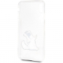 Karl Lagerfeld zabava Choupette No Rope Hard Cover ovitek za iPhone XS Max - jasno