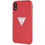 Guess PU usnjen trikotnik ovitek za iPhone XR - rdeče