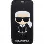 Karl Lagerfeld Ikonik knjiga primer za iPhone X / XS - črna