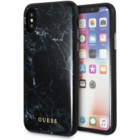 Guess Marmor TPU etui za iPhone X / XS - črna