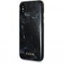 Guess Marmor TPU etui za iPhone X / XS - črna
