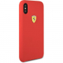 Silikonski ovitek Ferrari SF za iPhone X / XS - rdeče