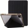 Etui s prozornim hrbtom in origami stojalom za iPad Pro 13" (2024/2025) - črno