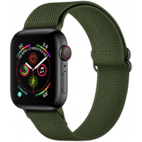 Nylon pasek z drsno sponko za Apple Watch 42mm / 41mm / 40mm / 38mm - olivno