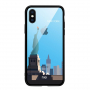 NXE pokrov s steklenim hrbtom za iPhone XS Max - New York