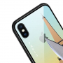 NXE pokrov s steklenim hrbtom za iPhone XS Max - Pariz