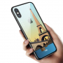 NXE pokrov s steklenim hrbtom za iPhone XS Max - Pariz
