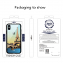 NXE pokrov s steklenim hrbtom za iPhone XS Max - Pariz