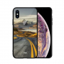 NXE pokrov s steklenim hrbtom za iPhone XS Max - pot