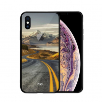 NXE pokrov s steklenim hrbtom za iPhone XS Max - pot