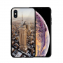 NXE pokrov s steklenim hrbtom za iPhone XS Max - Empire State Building