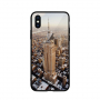 NXE pokrov s steklenim hrbtom za iPhone XS Max - Empire State Building