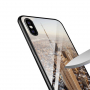 NXE pokrov s steklenim hrbtom za iPhone XS Max - Empire State Building