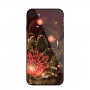 NXE pokrov s steklenim hrbtom za iPhone 7/8 - oranžna roža