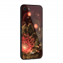 NXE pokrov s steklenim hrbtom za iPhone 7/8 - oranžna roža