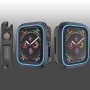 Silikonska etuija za Apple Watch 40mm - černá - modro