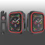 Silikonska etuija za Apple Watch 40mm - černá - rdeče