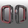 Silikonska etuija za Apple Watch 40mm - černá - rdeče