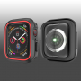 Silikonska etuija za Apple Watch 40mm - černá - rdeče