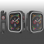 Silikonska etuija za Apple Watch 40mm - černá - bela